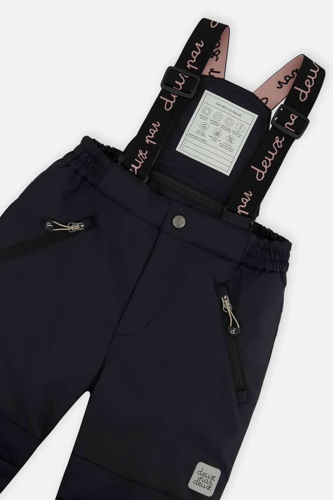 Deux par Deux black PLAY two-piece snowsuit, product photo 7