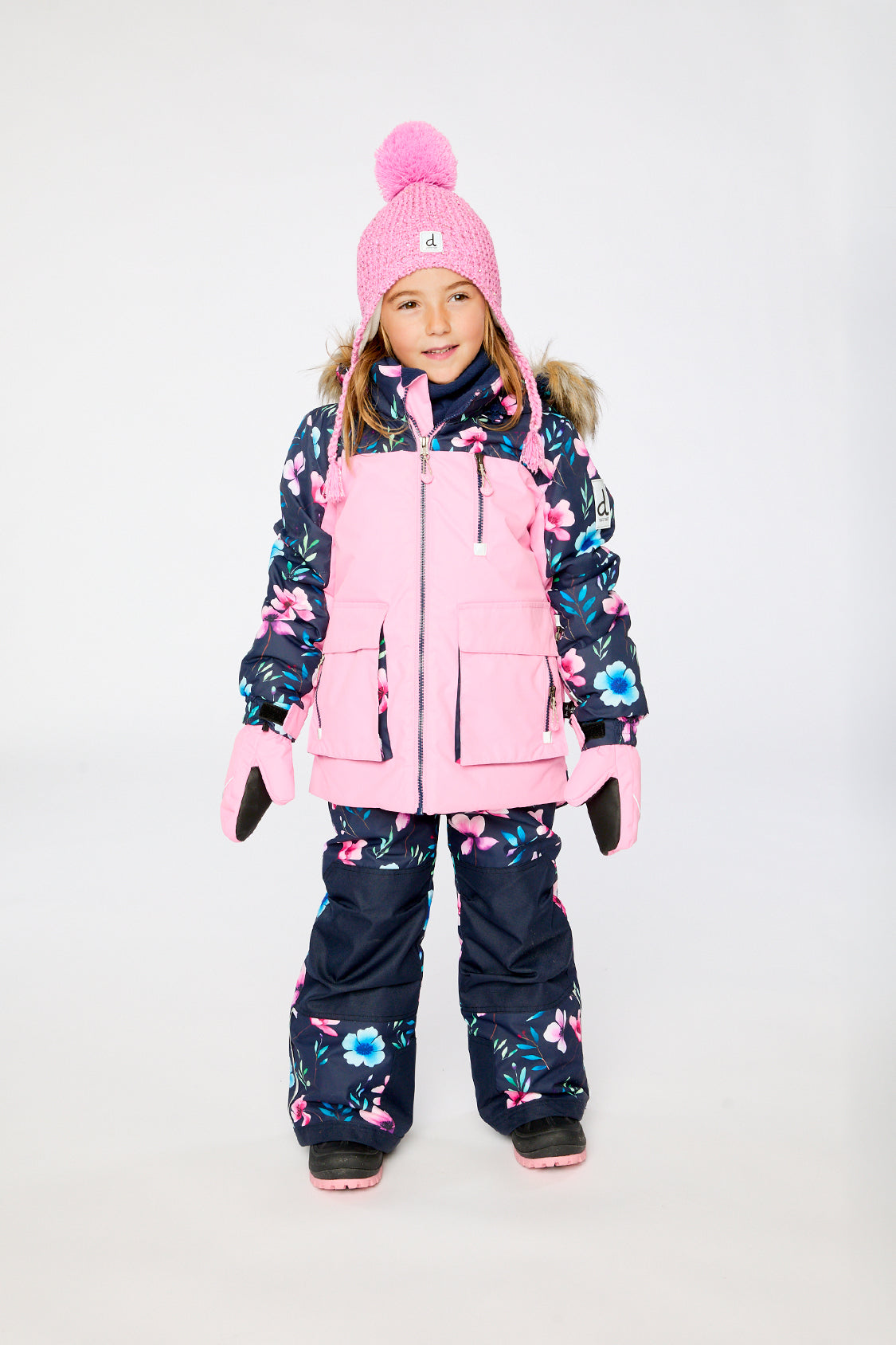 Two Piece Play Snowsuit Pink-1