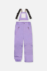 Deux par Deux green mini flower PLAY snowsuit with purple pants, product photo 5