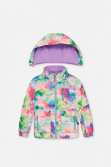 Two Piece Play Snowsuit Multicolored With A Diamond Pattern With Turquoise And Purple Pants-2
