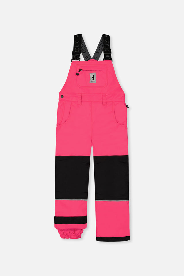 Play Overall Snow Bib Bright Pink-0