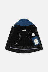 Deux par Deux boys' TEKNIK two-piece snowsuit in navy blue, additional angle