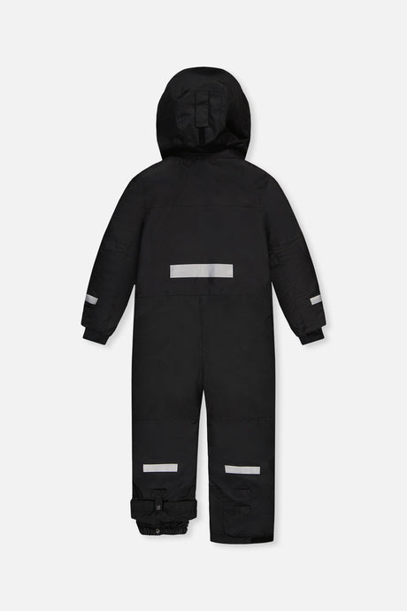 Deux par Deux kids' Teknik one-piece snowsuit in black – product view 2