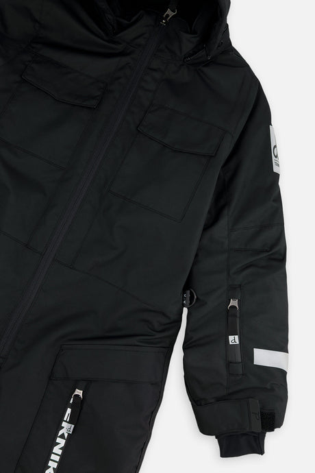 Deux par Deux kids' Teknik one-piece snowsuit in black – product view 5