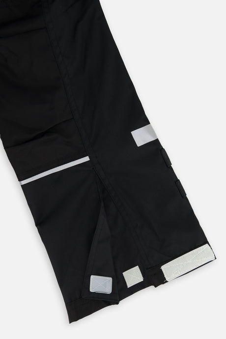 Deux par Deux girls' Teknik two-piece snowsuit, off-white and pink with black pants – product view 9