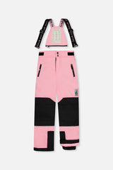 Deux par Deux pink Teknik two-piece snowsuit, detail view 3