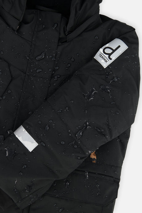 Deux par Deux girls' Teknik two-piece snowsuit in black – product view 12