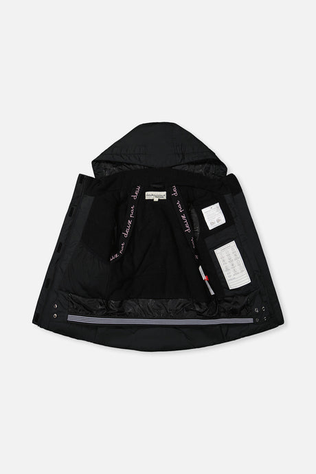 Deux par Deux girls' Teknik two-piece snowsuit in black – product view 4