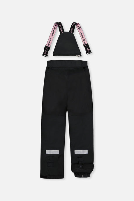 Deux par Deux girls' Teknik two-piece snowsuit in brown leopard print – product view 6