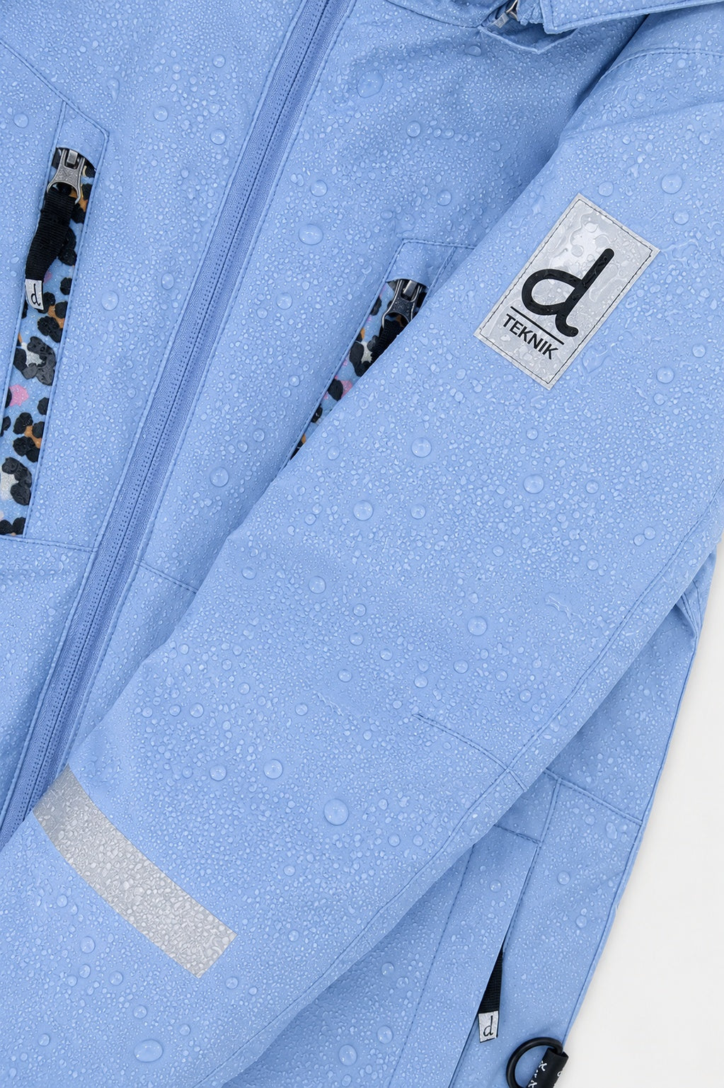 Deux par Deux TEKNIK bright blue-violet two-piece snowsuit, product photo 12