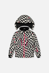 Two Piece Teknik Snowsuit Bright Pink And Checkered-4