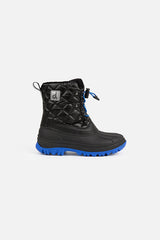 Quilted Winter Boots With Polar Fleece Lining Noir-2