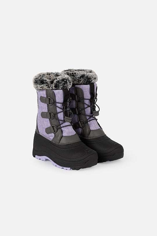 Winter Boots With Removable Lining Lavender-0