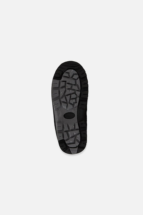 Deux par Deux black kids' winter boots with removable liner, treaded outsole