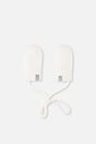 Infant Knit Mittens With String Off-White-0