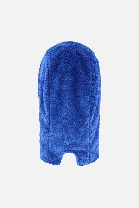 Blue plush fleece balaclava by Deux par Deux, back view