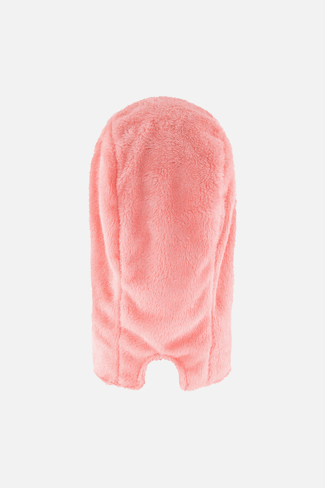 Light pink plush fleece balaclava by Deux par Deux, back view