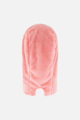 Light pink plush fleece balaclava by Deux par Deux, back view
