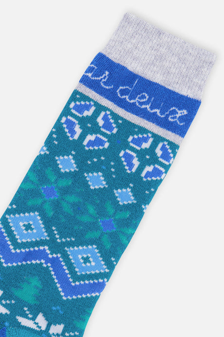 Baby Ski Socks Dark Turquoise-2