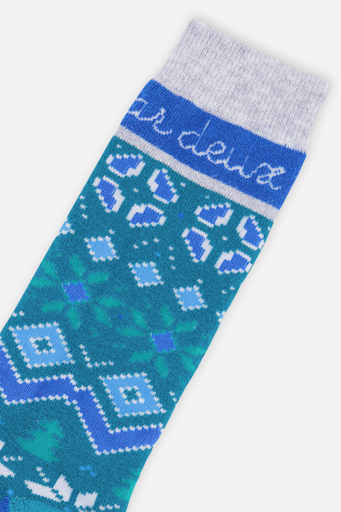Ski Socks Dark Turquoise-2