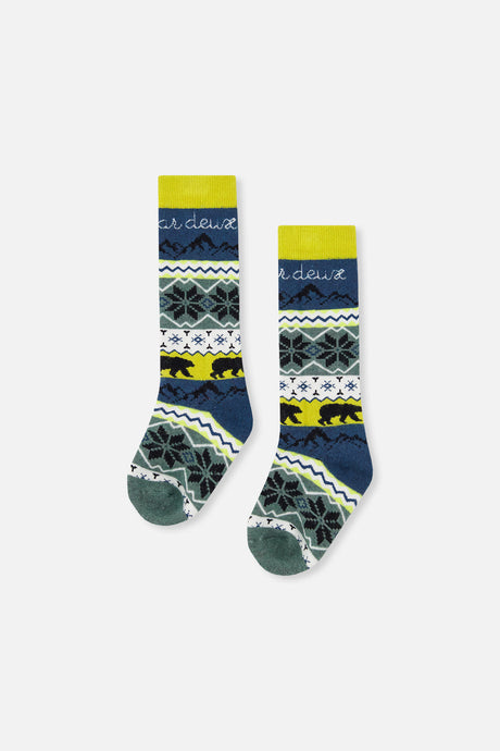 Baby Ski Socks Navy Blue-0
