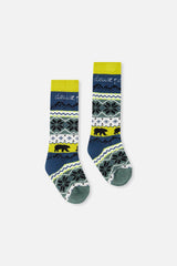 Baby Ski Socks Navy Blue-2