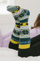 Ski Socks Navy Blue-2