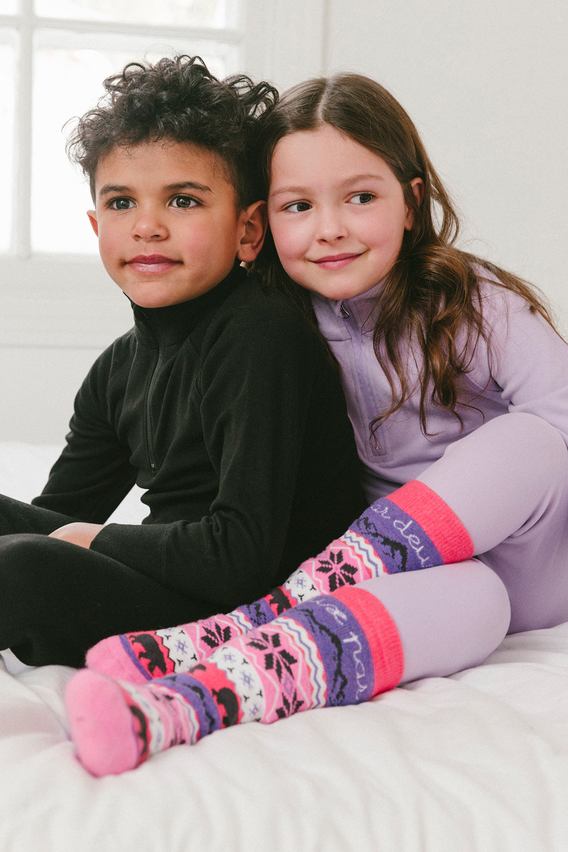 Ski Socks Pink-2