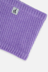 Winter Knit Neckwarmer Violet-3