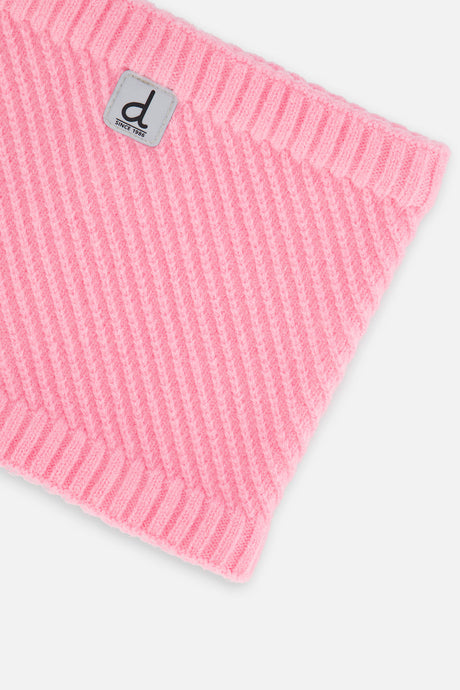 Winter Knit Neckwarmer Pink-3