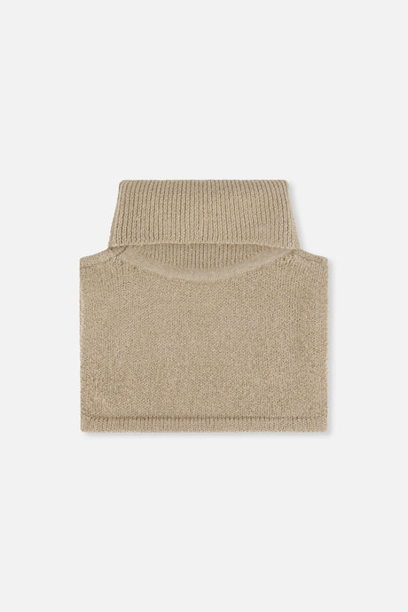 Baby Knit Turtle Neckwarmer Light Taupe-2