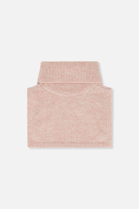 Baby Knit Turtle Neckwarmer Pale Dusty Pink-1