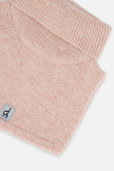 Baby Knit Turtle Neckwarmer Pale Dusty Pink-2