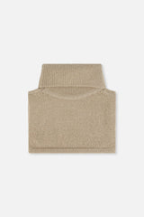 Knit Turtle Neckwarmer Light Taupe-2