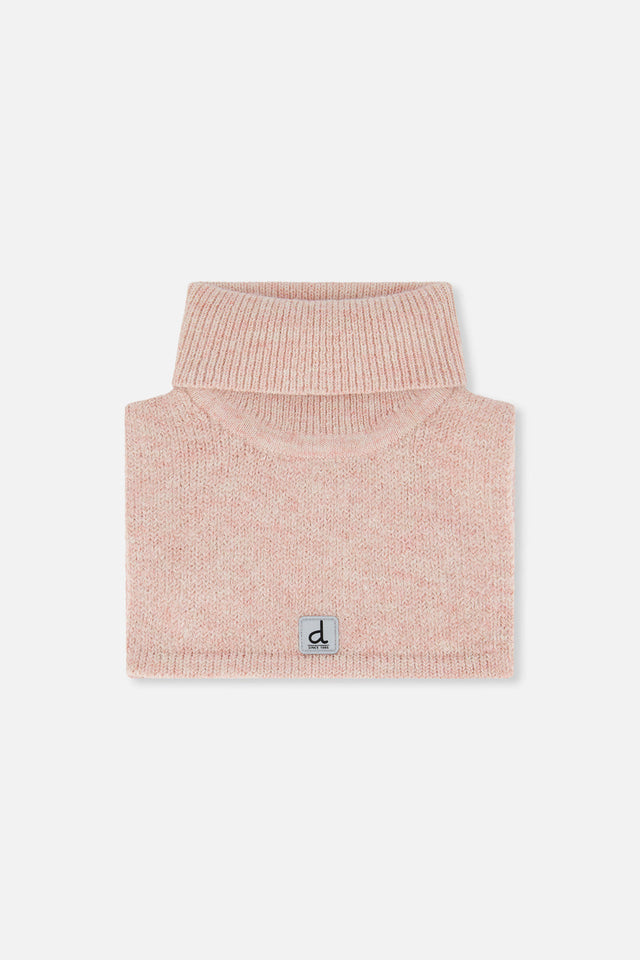 Knit Turtle Neckwarmer Pale Dusty Pink-0