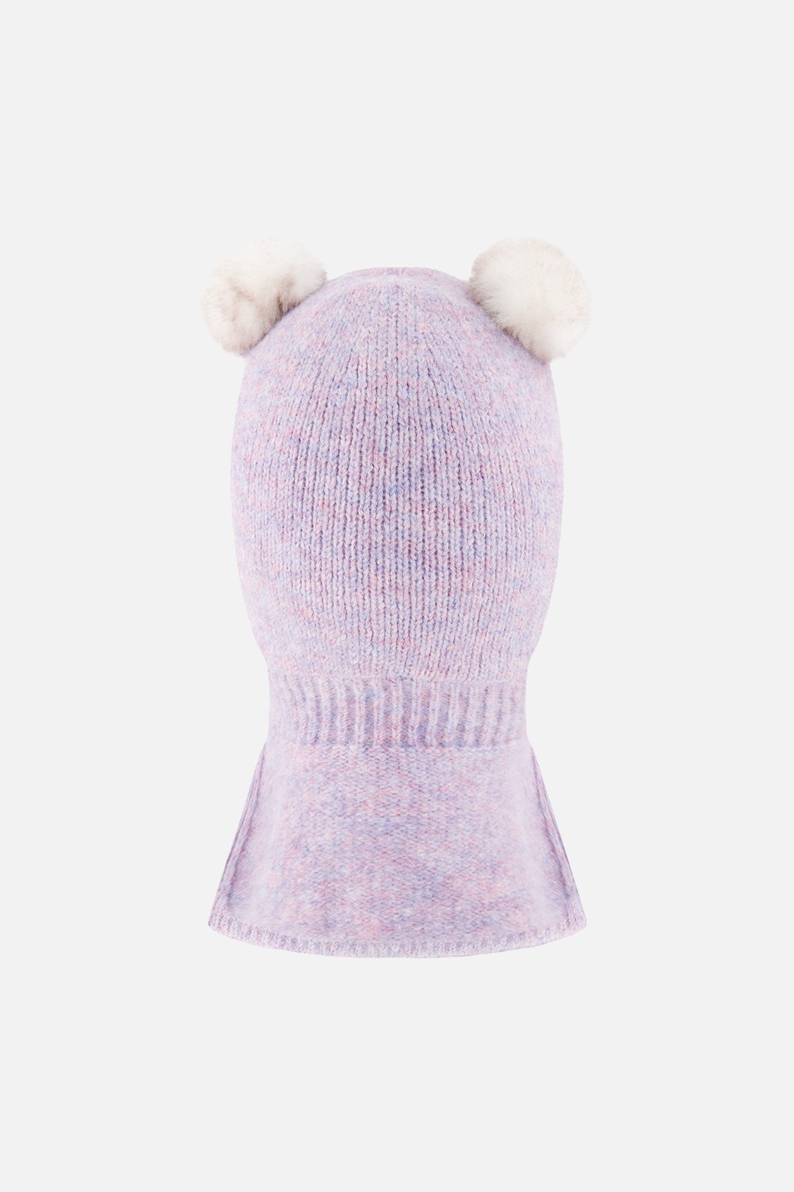 Knit Bear Balaclava Lavender-2