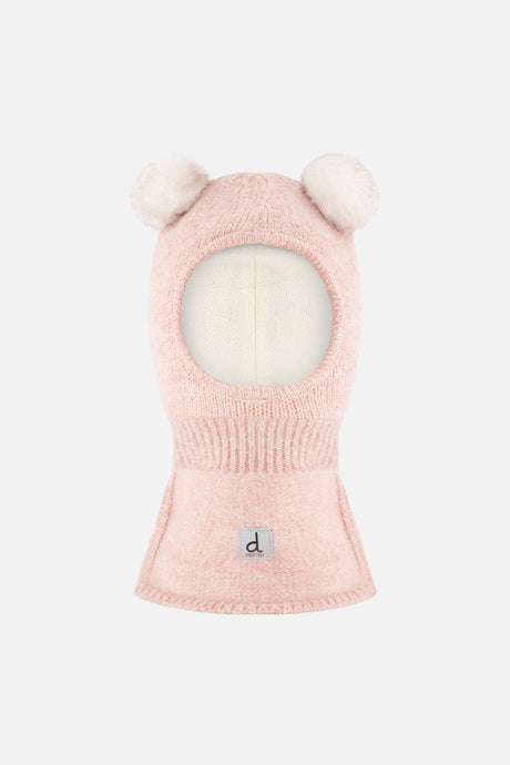 Knit Bear Balaclava Pale Dusty Pink-0