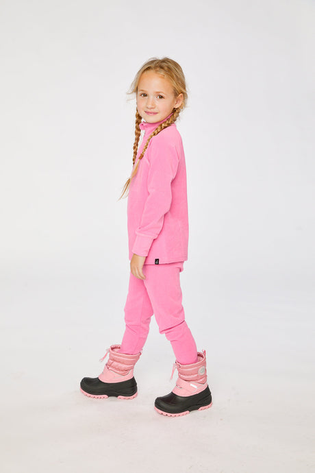 Two Piece Thermal Underwear Pink-2
