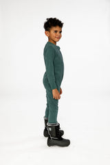 Baby One Piece Thermal Underwear Sage Green-2