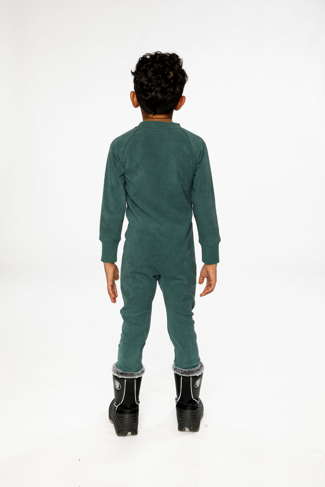 Baby One Piece Thermal Underwear Sage Green-3