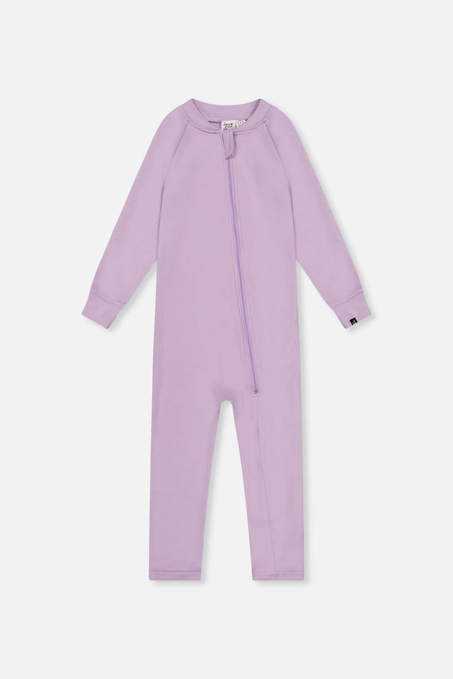 Baby One Piece Thermal Underwear Lavender-0