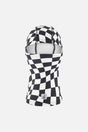 Brushed Jersey Balaclava White Checkered Print-0