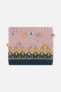 Winter Knit Neckwarmer Pink And Blue Jacquard-0