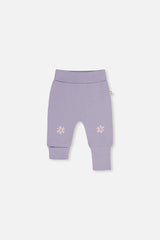 Two Pack Organic Cotton Evolutive Pants Pink Printed Flowers-2