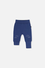 Two Pack Organic Cotton Evolutive Pants Beige Printed Airplanes-2