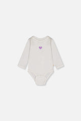 Organic Cotton Onesie Off-White-1