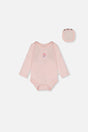 Organic Cotton Onesie Very Pale Pink-0