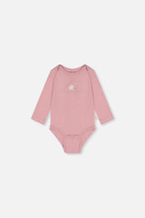 Organic Cotton Onesie Dusty Pink-1