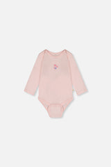 Three Pack Organic Cotton Onesie Purple Hedgehog Print-1