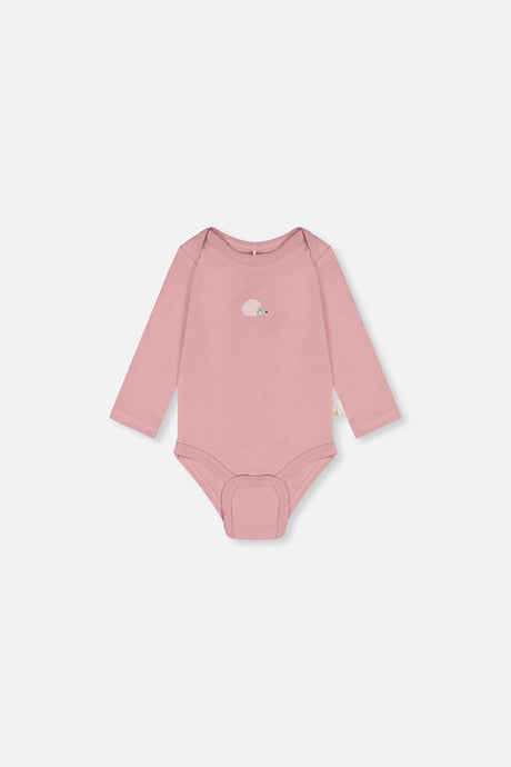 Three Pack Organic Cotton Onesie Purple Hedgehog Print-2